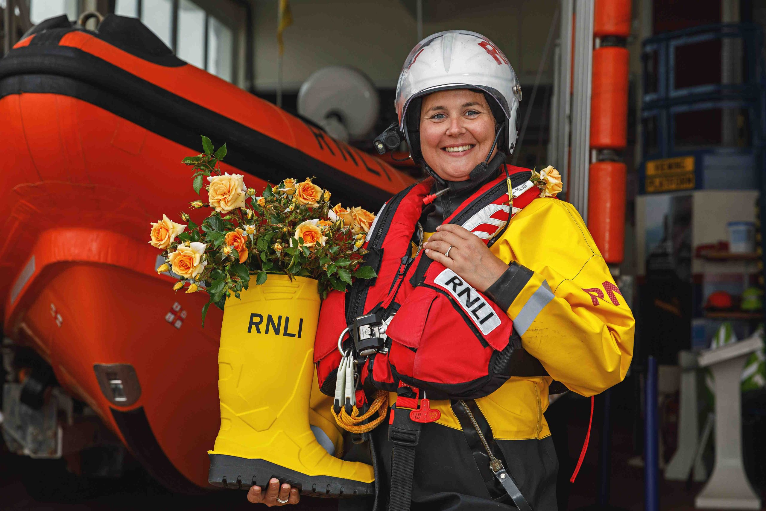 Peter Beales Rose. Specially bred rose to mark the 200th anniversary of the RNLi in 20204, and will be launched at the Chelsea Flower Show in May 2024 . The rose breeder's grandfather was also a crew member at Sheringham lifeboat station.